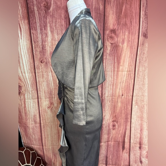 R&M Richards 2pc iridescent mother of the bride dress with shrug women’s size 6 - Picture 10 of 17